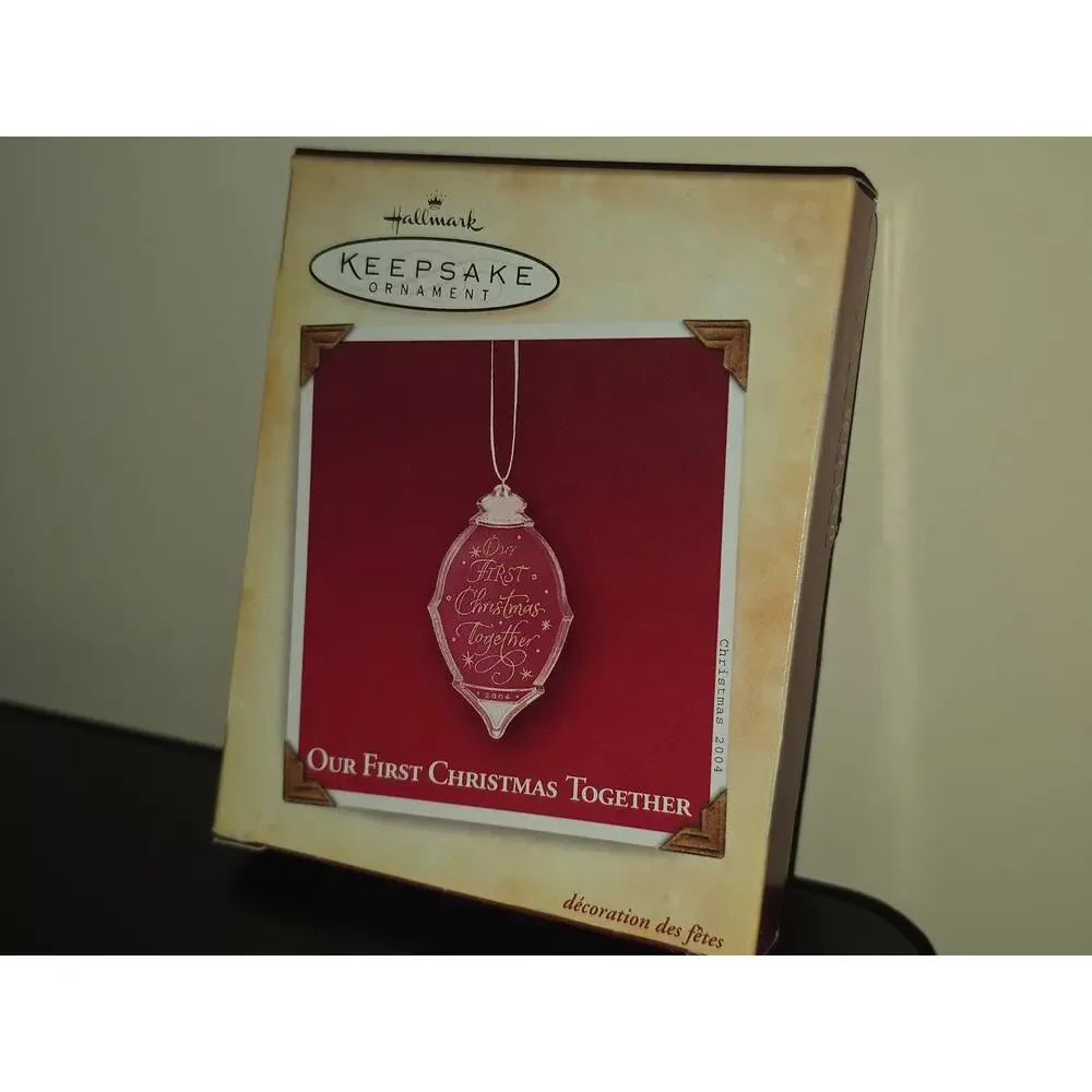 Hallmark Keepsake Ornament ~‎ Our First Christmas Together ~ Acrylic ~ 2004